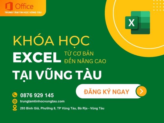 Khóa học Excel tại Vũng Tàu