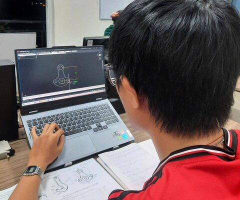 học vẽ chi tiết cơ khí trên phần mềm autocad